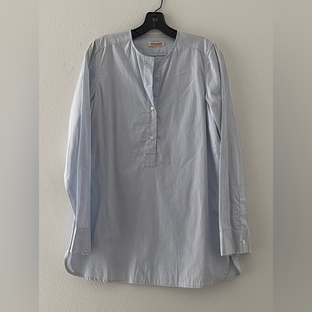 Women's Light Blue Button Down Shirt